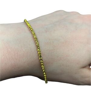 Yellow diamond gold bracelet